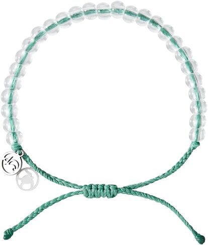 4Ocean Beaded Bracelet - Removes 1 Pound of Ocean Plastic - Handcrafted, Adjustable Unisex Recycled-Jewelry - Supports Marine Life Conservation Through Ocean Plastic Removal in Kuwait