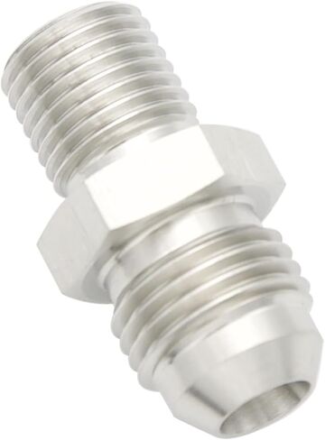 Straight Stainless Steel Male Flare 6AN to Male M10x1.25 Metric Thread Fuel Fitting Adapter, Pack of 2 in Saudi Arabia