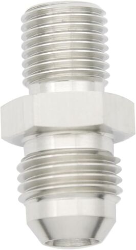 Straight Stainless Steel Male Flare 6AN to Male M10x1.25 Metric Thread Fuel Fitting Adapter, Pack of 2 in Saudi Arabia