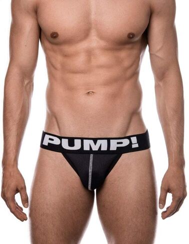 مضخة! Black Jock - XL Men Men's Skethstrap ملابس داخلية | دعامات الدعم الرياضي مع تصميم عاريات | رفع محسّن | ملاءمة مريحة | أقمشة قابلة للتنفس للرياضة والارتداء اليومي in Saudi Arabia