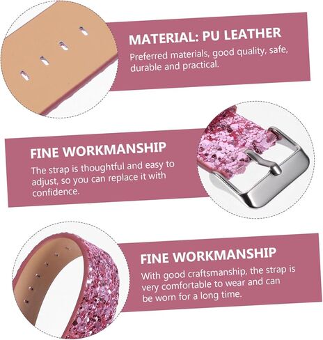 1Pc Shiny Watch Band Replacement Strap for Watch Fashion Design Unique Appearance for Friends and Family in Saudi Arabia
