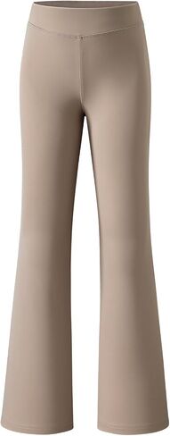 Blibean Tween Girls Flare Leggings High Pherced Yoga Dance Pants مع جيوب حجم 6-15 سنة in Kuwait
