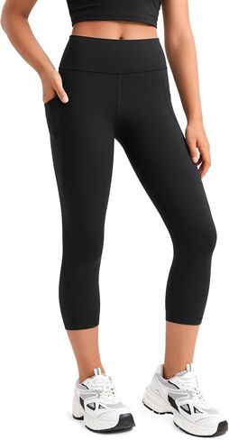 CRZ Yoga Girls Butterluxe Athletic Capri Leggings مع جيوب - عالي الخصر أطفال في سن المراهقة تمرينات نشيطة بنطال يوجا رقصة الرقص in Kuwait