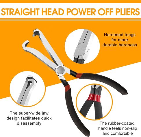 4 Pcs Electrical Disconnect Pliers for Cars，60 Degree Connector Pliers，Safety Wire Plier,Automotive Tools Electrical ConnectorPliers,ElectricalPlug DisconnectPliers in Saudi Arabia