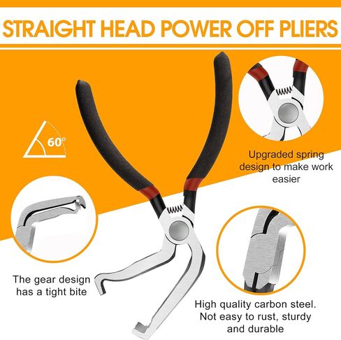 4 Pcs Electrical Disconnect Pliers for Cars，60 Degree Connector Pliers，Safety Wire Plier,Automotive Tools Electrical ConnectorPliers,ElectricalPlug DisconnectPliers in Saudi Arabia