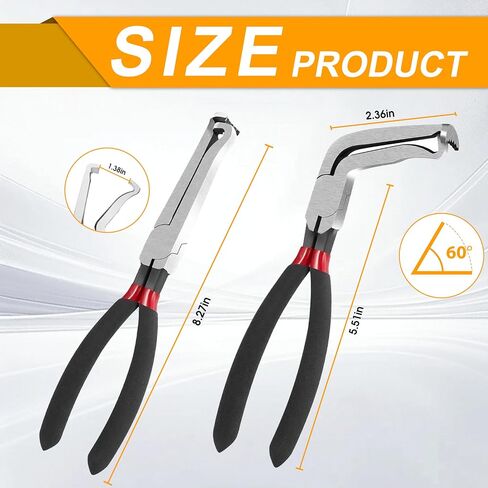 4 Pcs Electrical Disconnect Pliers for Cars，60 Degree Connector Pliers，Safety Wire Plier,Automotive Tools Electrical ConnectorPliers,ElectricalPlug DisconnectPliers in Saudi Arabia