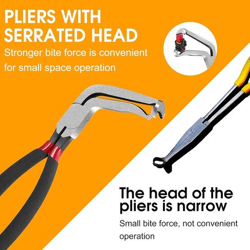 4 Pcs Electrical Disconnect Pliers for Cars，60 Degree Connector Pliers，Safety Wire Plier,Automotive Tools Electrical ConnectorPliers,ElectricalPlug DisconnectPliers in Saudi Arabia