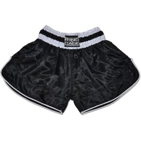 Retro Muay Thai Short - Black/White in Kuwait