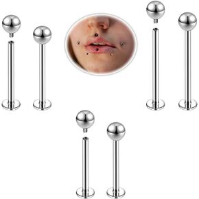 16G LABRT CHEEK RINGS SURCICAL STELL SATILS MONROE MONROE PROCENGERMERY JOWNED BARLY RING KITS LING LONG BAR in Kuwait