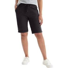Hanes Women's Shorts, French Terry Bermuda Pocket Shorts, Jersey Knit Fleece Shorts, Women's Bermuda Shorts, 11" in Kuwait