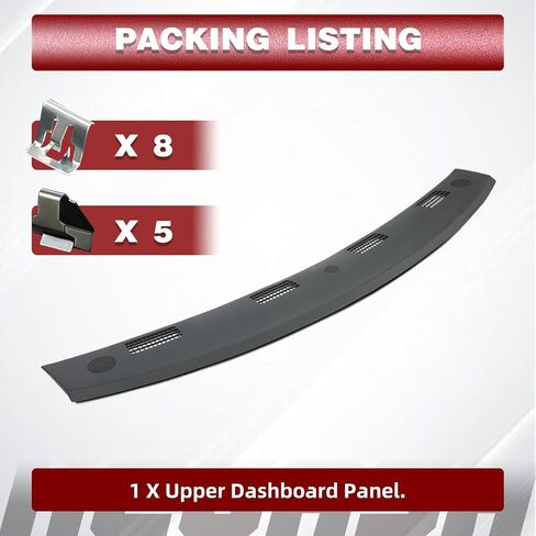 لوحة Dashboard العلوية Hecasa متوافقة مع 2002-2005 Dodge RAM 1500 2003-2005 Dodge RAM 2500 3500 استبدال لوحة القيادة لـ 5GT31XDVAC-Slate Gray in Saudi Arabia