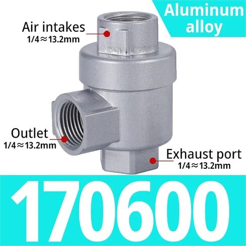 1/8 1/4 3/8 1/2 Inch Cylinder Quick Exhaust Valve XQ170610 XQ170600 XQ171000 XQ171500 1Pcs(BQE 03) in Saudi Arabia