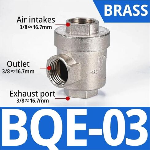 1/8 1/4 3/8 1/2 Inch Cylinder Quick Exhaust Valve XQ170610 XQ170600 XQ171000 XQ171500 1Pcs(BQE 03) in Saudi Arabia