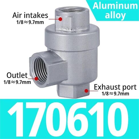 1/8 1/4 3/8 1/2 Inch Cylinder Quick Exhaust Valve XQ170610 XQ170600 XQ171000 XQ171500 1Pcs(BQE 03) in Saudi Arabia