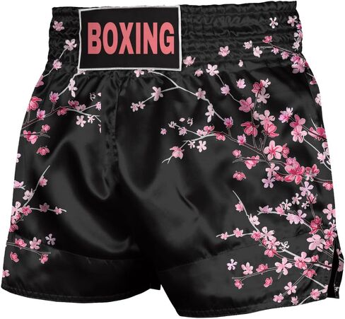 Muay Thai Shorts for Men and Women: Traditional Styles Nation Shorts - Boxing, MMA, Kickboxing Print in Saudi Arabia