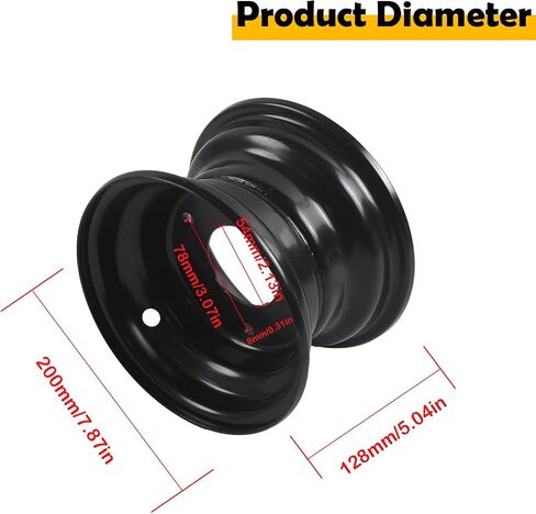 7" ATV Wheel Rim Compatible with 16x8-7 Tire 3 Lug 78mm Quad Go Kart 125cc Taotao Coolster in Saudi Arabia