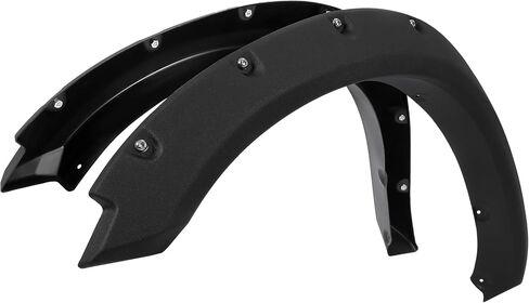 Fender Fender Flares متوافق مع 2009-2023 Dodge RAM 1500 كلاسيكي جيب برشام الطين الحراس الطين حامي العجلات المحكم الأسود الخلفي in Kuwait