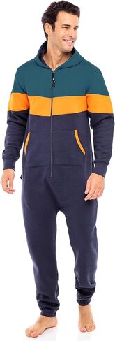 Skylinewears Unisex Adult Fleece Hooded Onesie – Zip Up One Piece Pajama Jumpsuit Sleepwear & Loungewear in Saudi Arabia