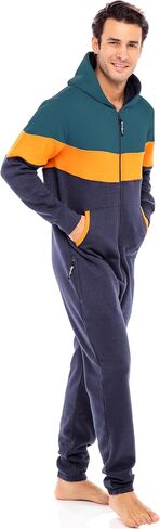 Skylinewears Unisex Adult Fleece Hooded Onesie – Zip Up One Piece Pajama Jumpsuit Sleepwear & Loungewear in Saudi Arabia