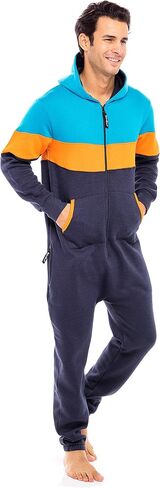 Skylinewears Unisex Adult Fleece Hooded Onesie – Zip Up One Piece Pajama Jumpsuit Sleepwear & Loungewear in Saudi Arabia