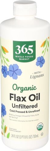 365 من قبل Whole Foods Market ، زيت الكتان العضوي High Lignan ، 24 أوقية in Kuwait