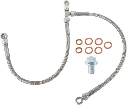 Silver Turbo Oil Feed & AVCS Line Kit – Compatible with Subaru WRX 2006-2014 WRX STi 2004-2021 LGT 2005-2009 FXT 2004-2008 in Saudi Arabia