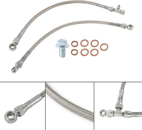 Silver Turbo Oil Feed & AVCS Line Kit – Compatible with Subaru WRX 2006-2014 WRX STi 2004-2021 LGT 2005-2009 FXT 2004-2008 in Saudi Arabia