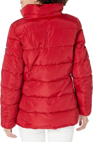 Tommy Hilfiger Women's Zip Up Short Puffer Jacket, Black, Medium in Saudi Arabia