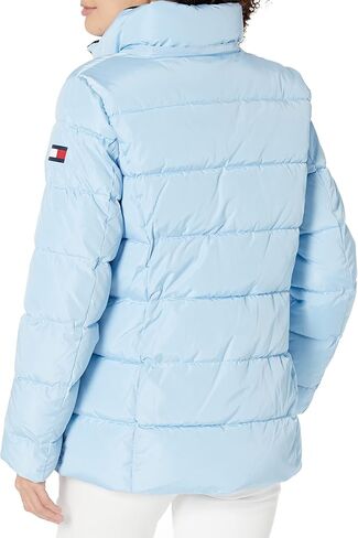 Tommy Hilfiger Women's Zip Up Short Puffer Jacket, Black, Medium in Saudi Arabia