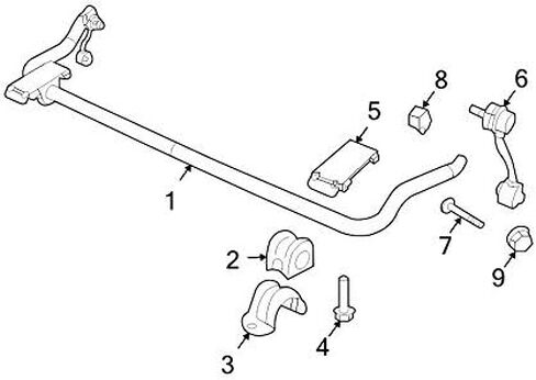 MOPAR 5205 9973AC ، جلبة شريط تثبيت التعليق in Saudi Arabia