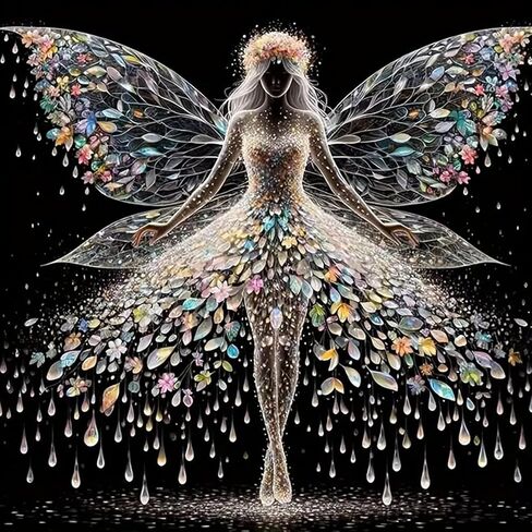ZHUDENGXJL 5D Colorful Rose Diamond Painting Kits for Adults, Flowers Diamond Art Kits for Beginner, DIY Round Full Drill Gem Art Kits for Home Wall Decor Gifts 12x 16 Inch in Saudi Arabia