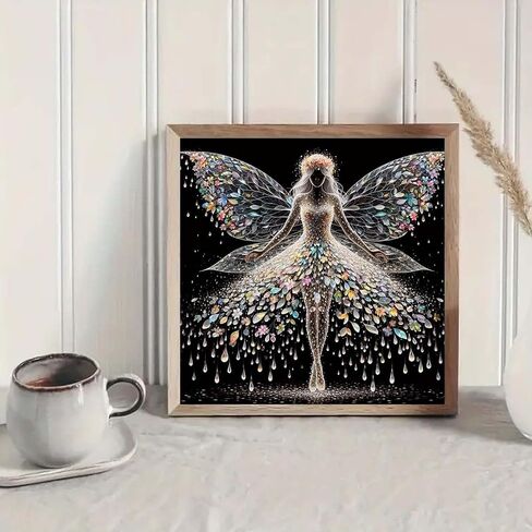 ZHUDENGXJL 5D Colorful Rose Diamond Painting Kits for Adults, Flowers Diamond Art Kits for Beginner, DIY Round Full Drill Gem Art Kits for Home Wall Decor Gifts 12x 16 Inch in Saudi Arabia