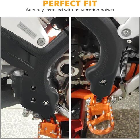 Orange Motorcycle Frame Protection Shield Covers Compatible with KTM 125-450 SX/SX-F/XC/XC-F 2019 2020 2021 2022 125-500 EXC/EXC-F/XC-W/XCF-W 2020 2021 2022 See Fitment in Saudi Arabia