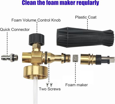 Tool Daily Pressure Washer Foam Cannon with 3 Pieces Curved Extension Wands 16 Inch, Soap Spray Nozzle, 1/4" Quick Connect, 3600 PSI in Saudi Arabia