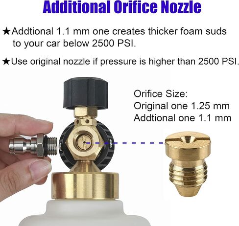 Tool Daily Pressure Washer Foam Cannon with 3 Pieces Curved Extension Wands 16 Inch, Soap Spray Nozzle, 1/4" Quick Connect, 3600 PSI in Saudi Arabia