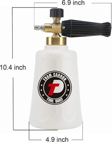 Tool Daily Pressure Washer Foam Cannon with 3 Pieces Curved Extension Wands 16 Inch, Soap Spray Nozzle, 1/4" Quick Connect, 3600 PSI in Saudi Arabia
