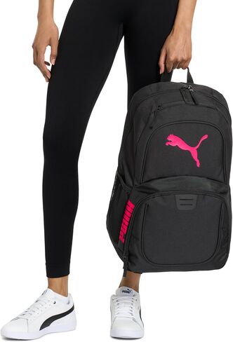 PUMA Classic Core Backpack (Black/Pink) in Saudi Arabia