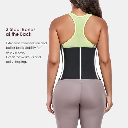Waist Trainer for Women Waist Cincher Trimmer Ab Belt Tummy Control Body Shaper with Triple Wrap in Kuwait