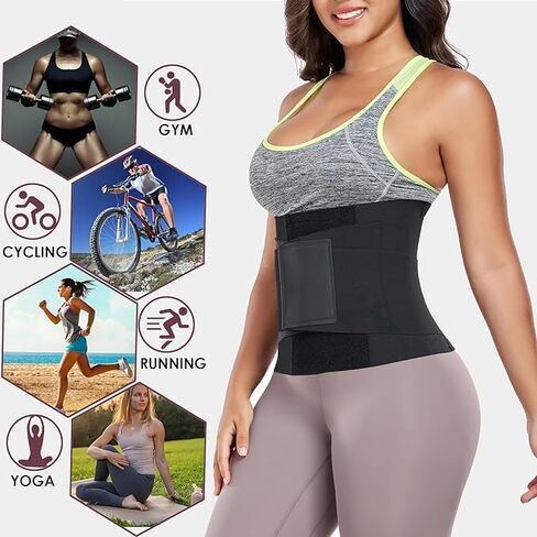 Waist Trainer for Women Waist Cincher Trimmer Ab Belt Tummy Control Body Shaper with Triple Wrap in Kuwait