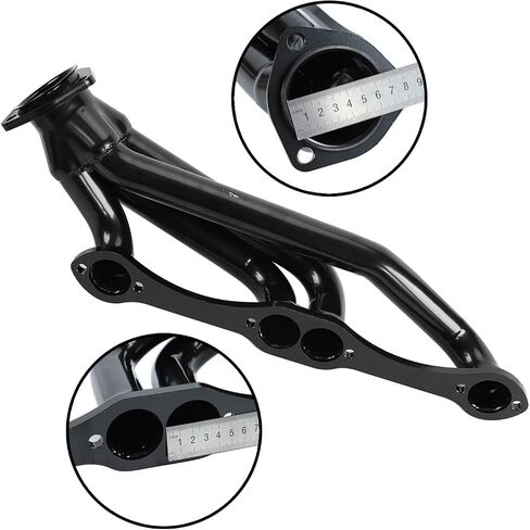 Black Exhaust Headers SS Engine Swap Headers For Small Block for Chevy Blazer S10 S15 283 302 350 400 V8 in Saudi Arabia