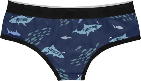 Crazy Dog T-Shirts Mommy Shark Womens Panties Funny Mothers Day Bikini Brief Graphic Underwear Girl in Saudi Arabia