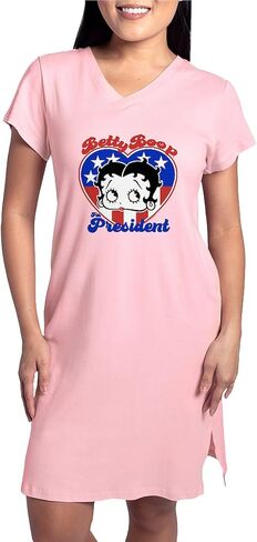 Cafepress Betty Boop for President Women's Nightshirt ، قميص Pajama الطويل الناعم ، Cotton PJS/Pajamas in Kuwait