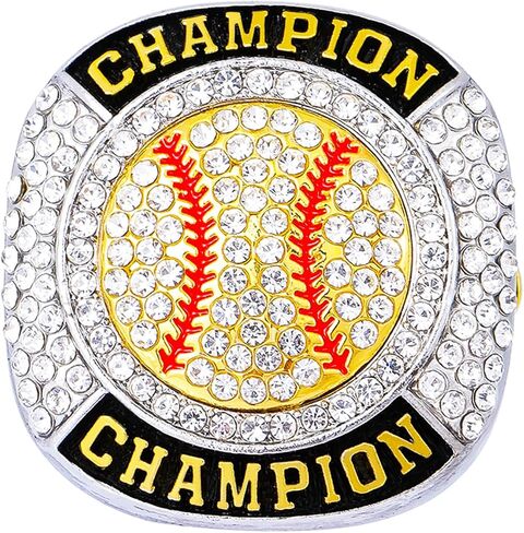 حجم 7-14 Softball Baseball Championship Rings Basebll Ring Trophy Sport Ball Award Team in Kuwait