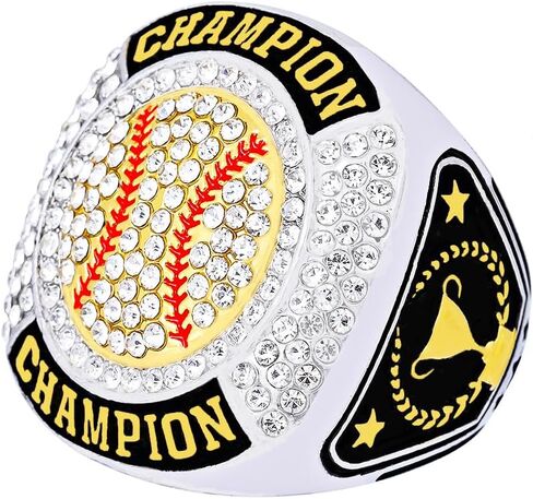 حجم 7-14 Softball Baseball Championship Rings Basebll Ring Trophy Sport Ball Award Team in Kuwait