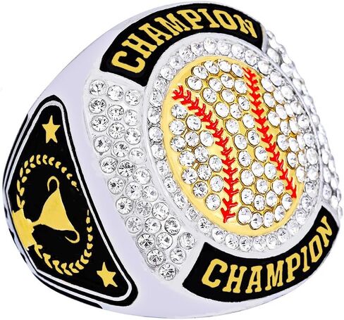 حجم 7-14 Softball Baseball Championship Rings Basebll Ring Trophy Sport Ball Award Team in Kuwait