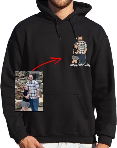 NAZENTI Personalized T-Shirts with Kid’s Name for Father’s Day, Custom Father’s Day Shirt in Saudi Arabia