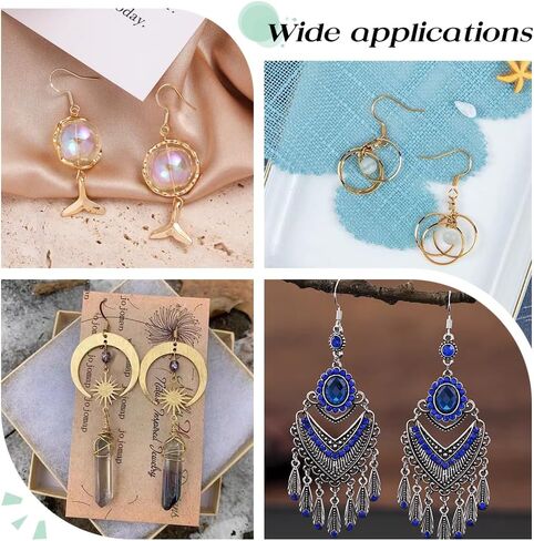 UNICRAFTALE About 300Pcs Fish Hook Earring Hooks Findings 316 Surgical Stainless Steel Earring Wire French Hooks with Coil Ear Wires with Loops for Earring Supplies DIY Earrings Making in Saudi Arabia