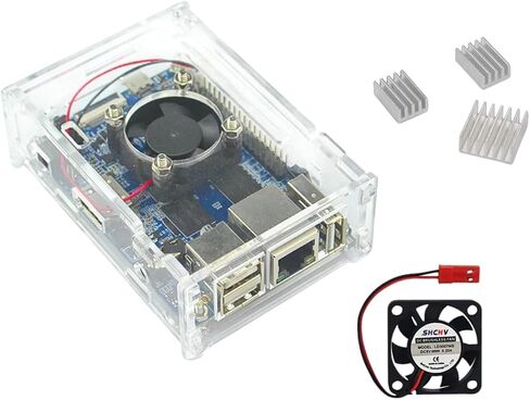 Orange pi pc case acrylic case clear shell shell box اختياري التبريد الاختياري للتبريد المتوافق مع PI PC البرتقالي بالإضافة إلى ارتفاع 2026 جديد للمكون الإلكتروني ، الدقة ، الأداء المستقر in Saudi Arabia