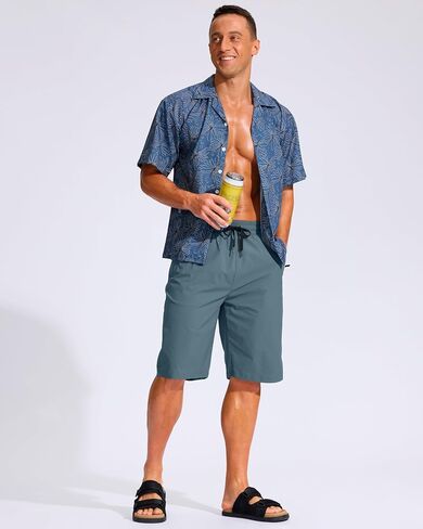 G Gradual Men's 11"/13" Board Shorts with 3 Zipper Pockets Long Swim Trunks Quick Dry Bathing Suit Beach Shorts No Liner in Kuwait