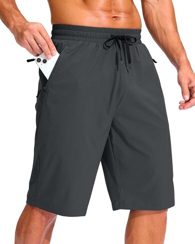 G Gradual Men's 11"/13" Board Shorts with 3 Zipper Pockets Long Swim Trunks Quick Dry Bathing Suit Beach Shorts No Liner in Kuwait